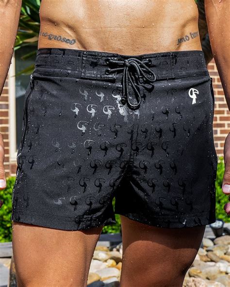 water reactive swim trunks